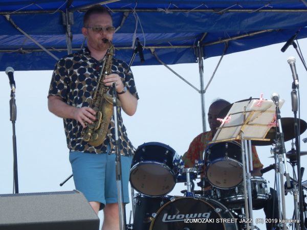 サイモン・コスグローブ・カルテット＆清水桃子＠出雲崎ストリートジャズ 2019